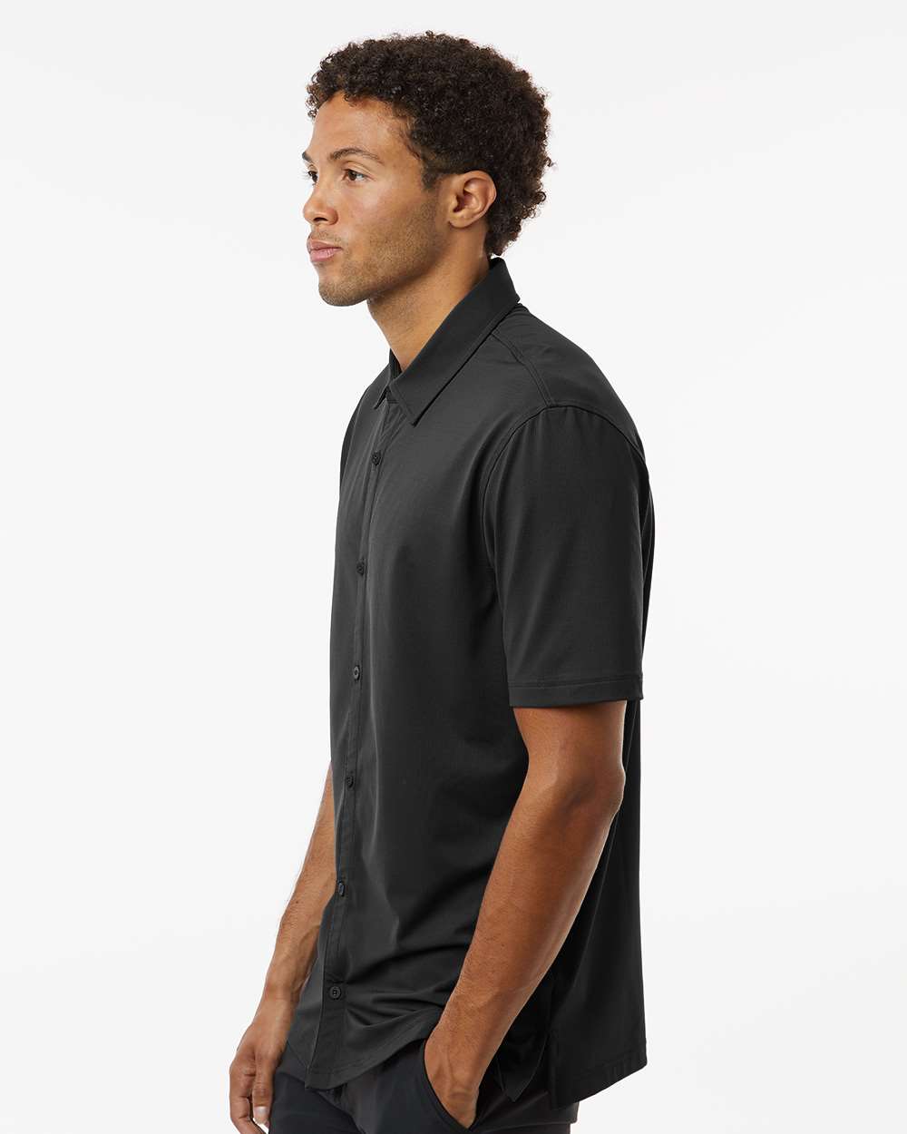 Men's Full Button Down Short Sleeve Shirt