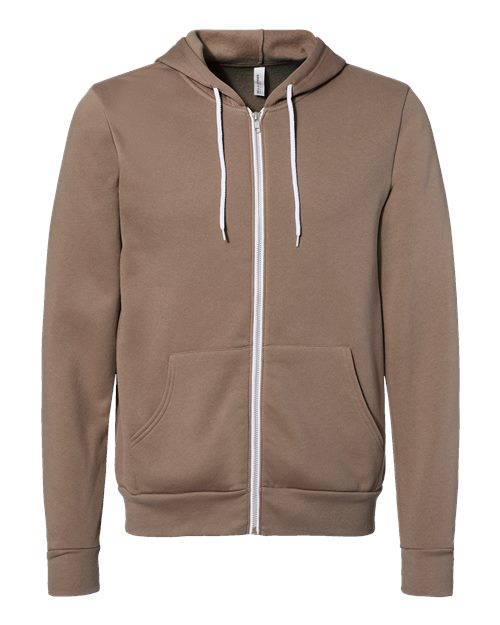 BELLA + CANVAS Unisex Sponge Fleece Full-Zip Hoodie Sweatshirt