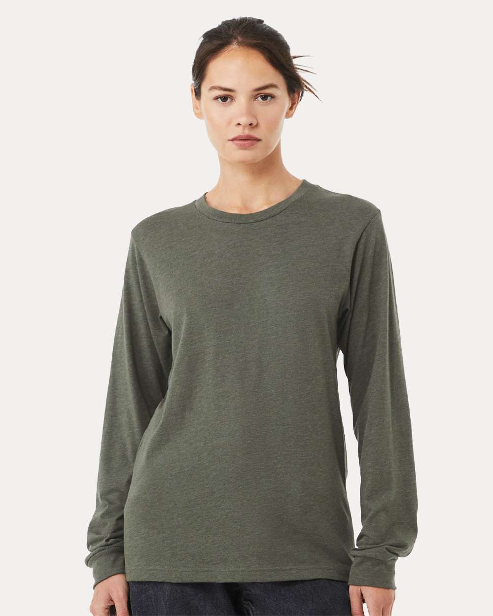 Heather CVC Long Sleeve Tee