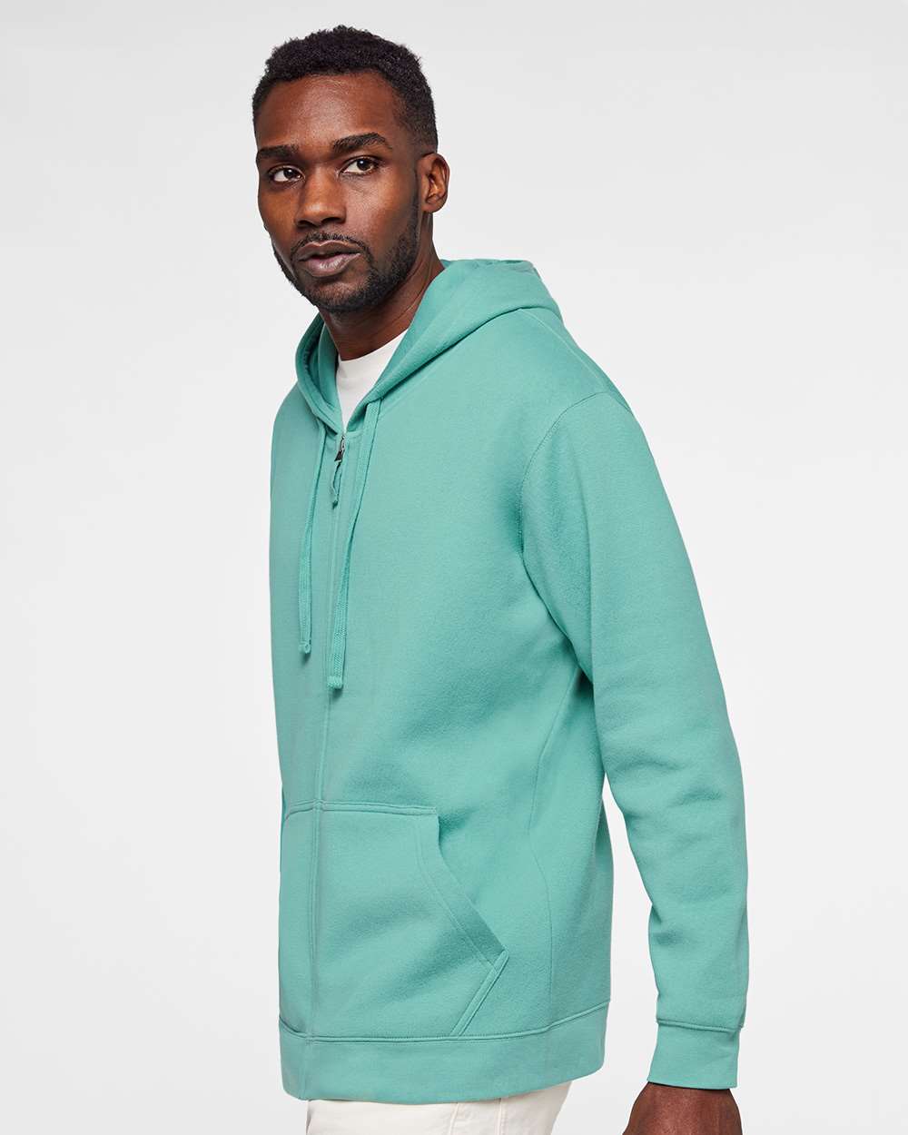 Unisex Full-Zip Fleece Hoodie Sweatshirt
