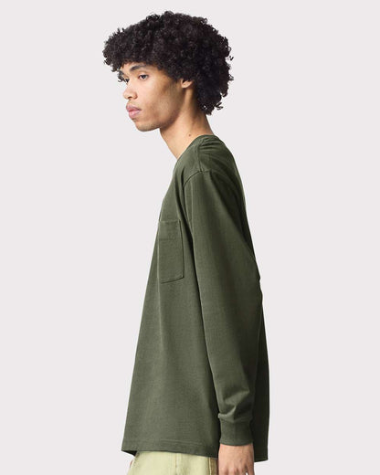 Unisex Super Heavyweight Long Sleeve Pocket Tee