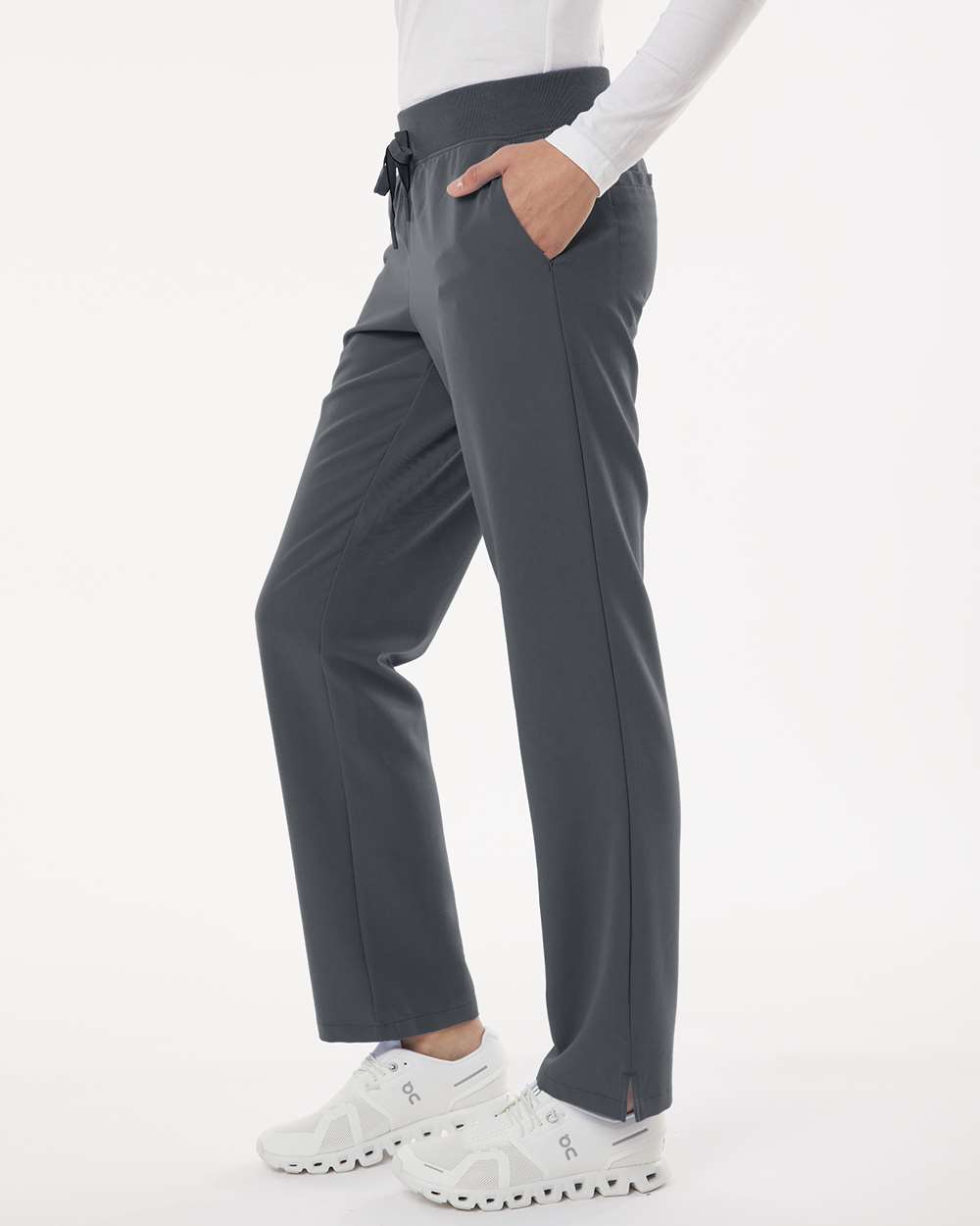 Women's Petite Sizes Xenos Essential Knit-Waist Scrub Pants