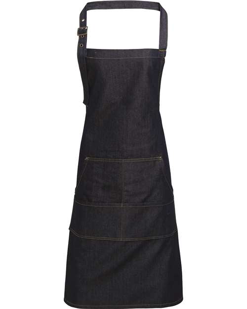 Artisan Collection by Reprime Jeans Stitch Denim Bib Apron