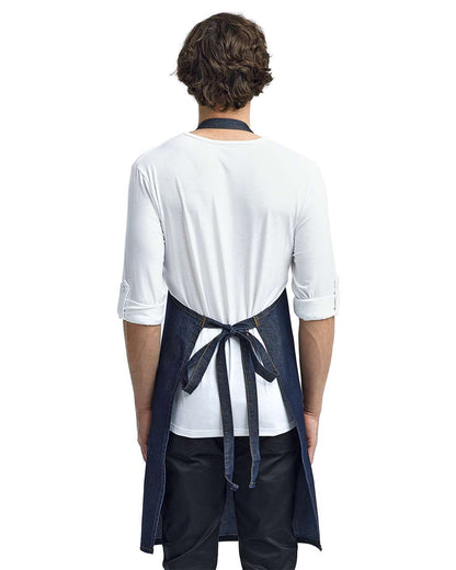 Jeans Stitch Denim Bib Apron