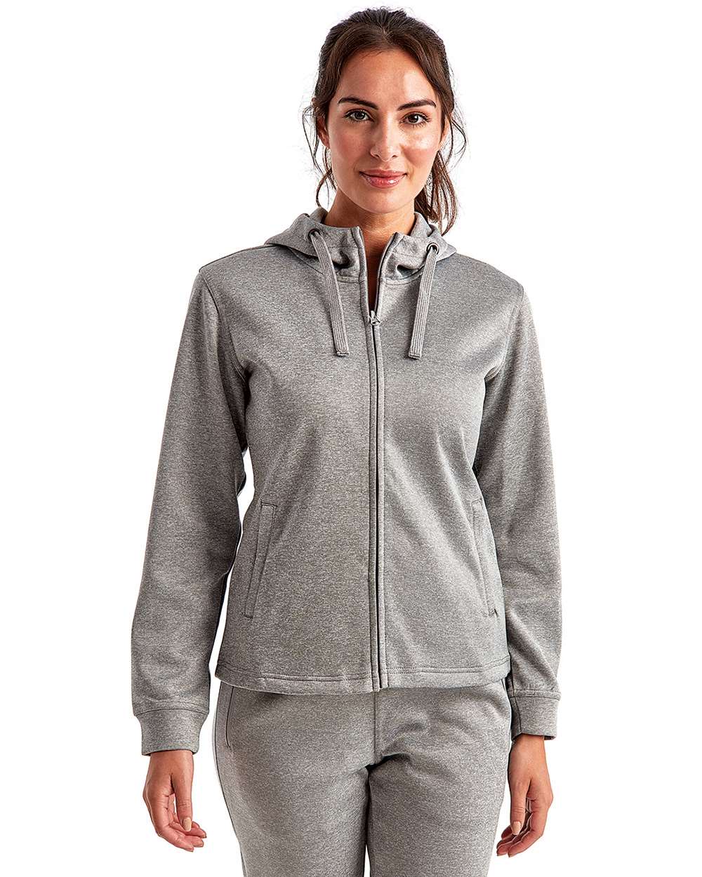 Women's Spun Dyed Full-Zip Hooded Sweatshirt