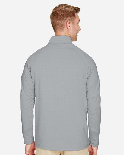 Men's CrownLux PerformanceÂ® Clubhouse Micro-Stripe Quarter-Zip Pullover