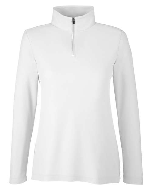 CORE365 Women's Fusion ChromaSoft™ Pique Quarter-Zip Pullover