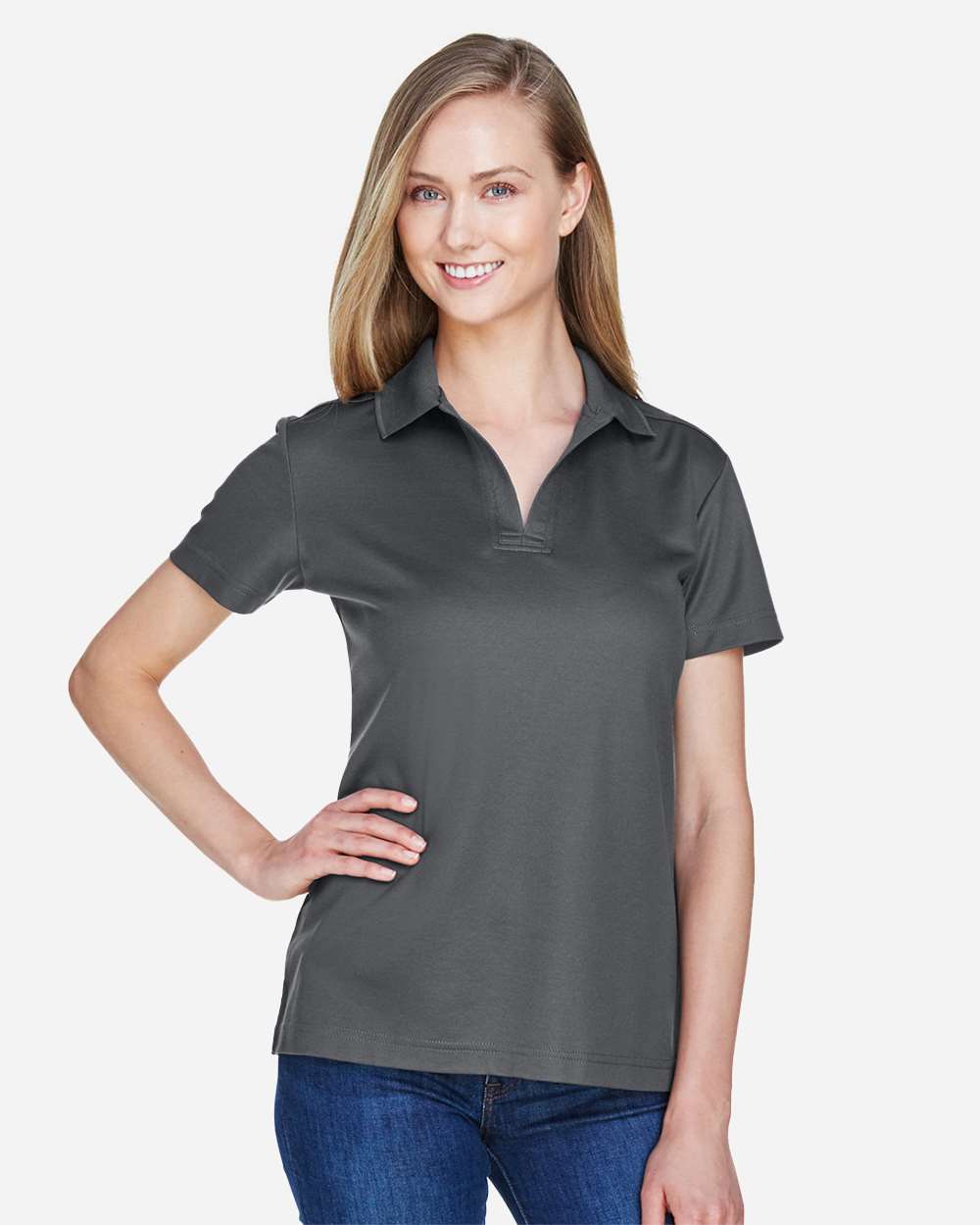 Women's CrownLux PerformanceÃ‚Â®Ã‚Â Plaited Polo