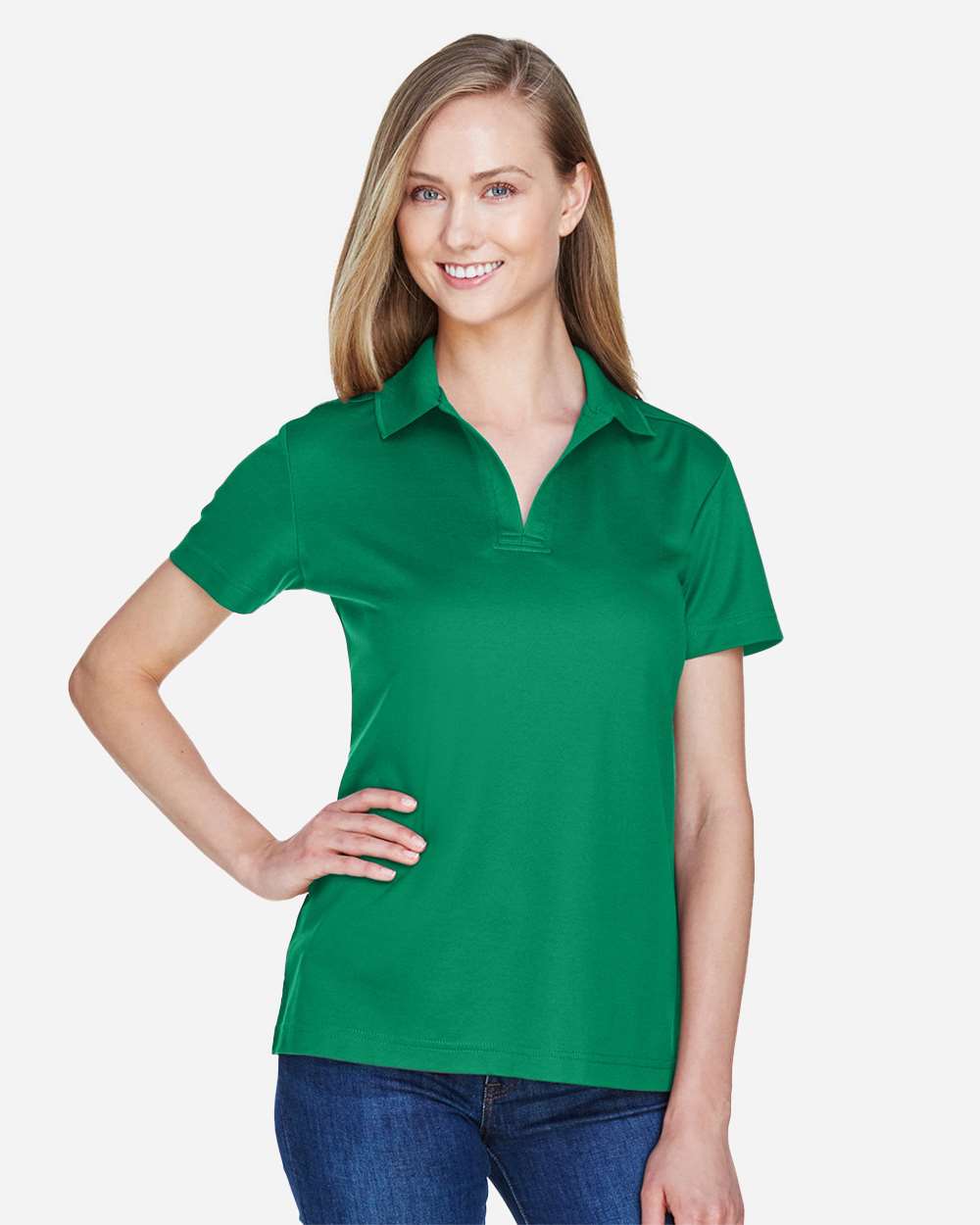 Women's CrownLux PerformanceÃ‚Â®Ã‚Â Plaited Polo