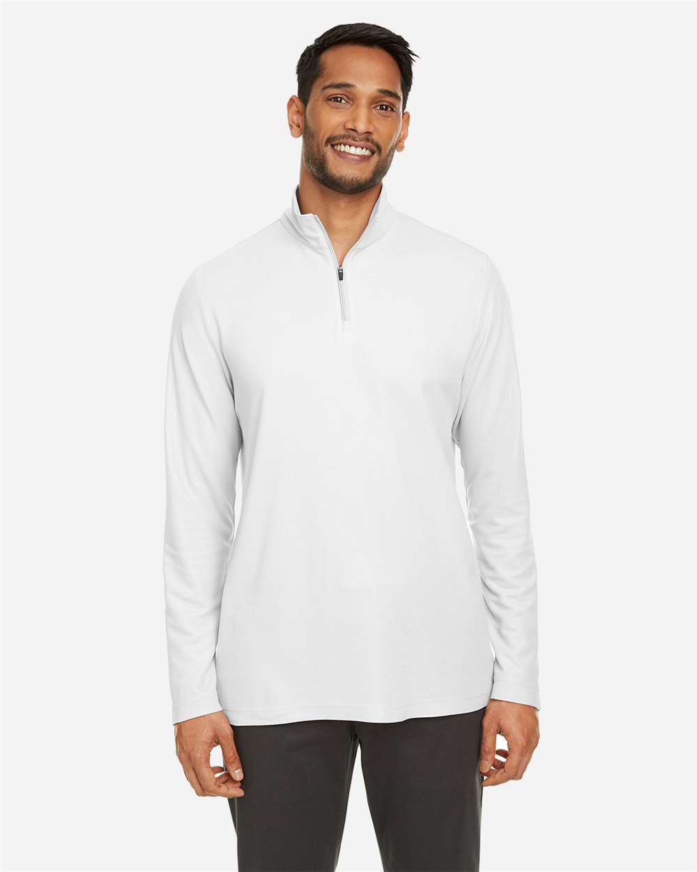 Men's Fusion ChromaSoftÂ™ Pique Quarter-Zip Pullover