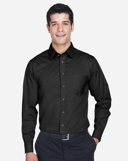 Men's Crown CollectionÂ® Solid Stretch Twill Woven Dress Shirt