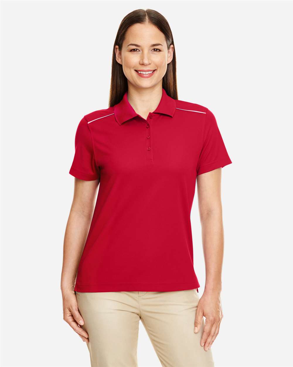 Women's Radiant Performance PiquÃƒÂ© Polo with Reflective Piping