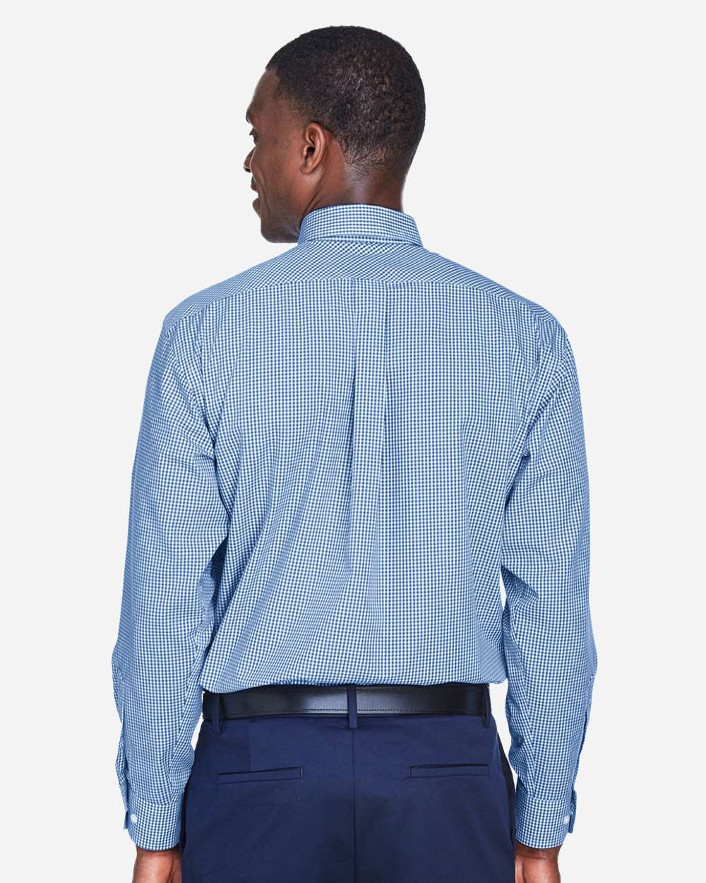 Men's Crown CollectionÂ® Gingham Check Woven Dress Shirt