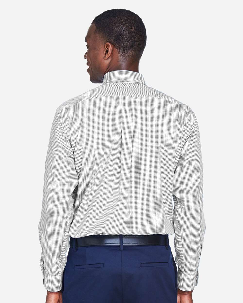 Men's Crown CollectionÂ® Gingham Check Woven Dress Shirt