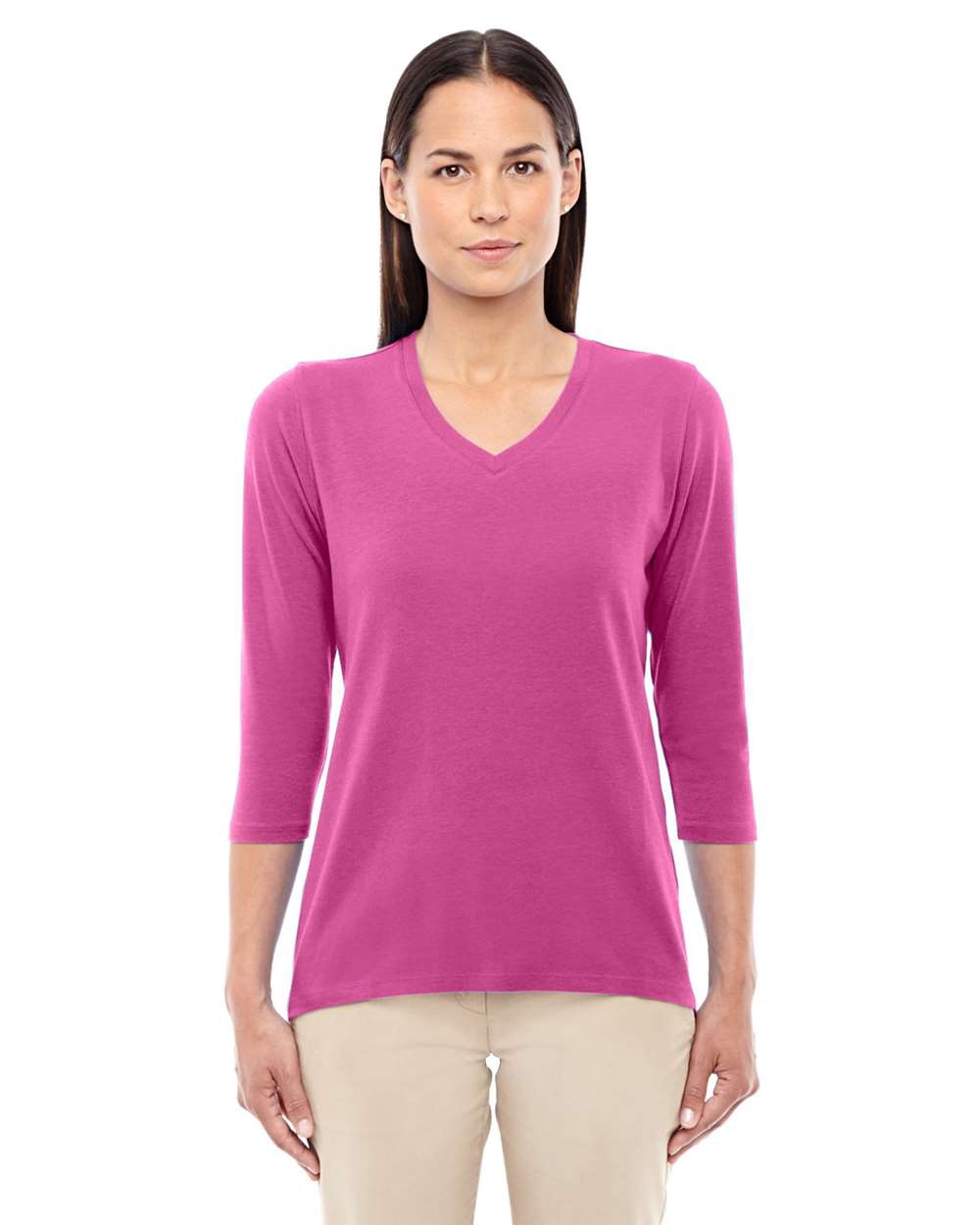 Women's Perfect FitÃ‚â„¢ Bracelet-Length V-Neck Top