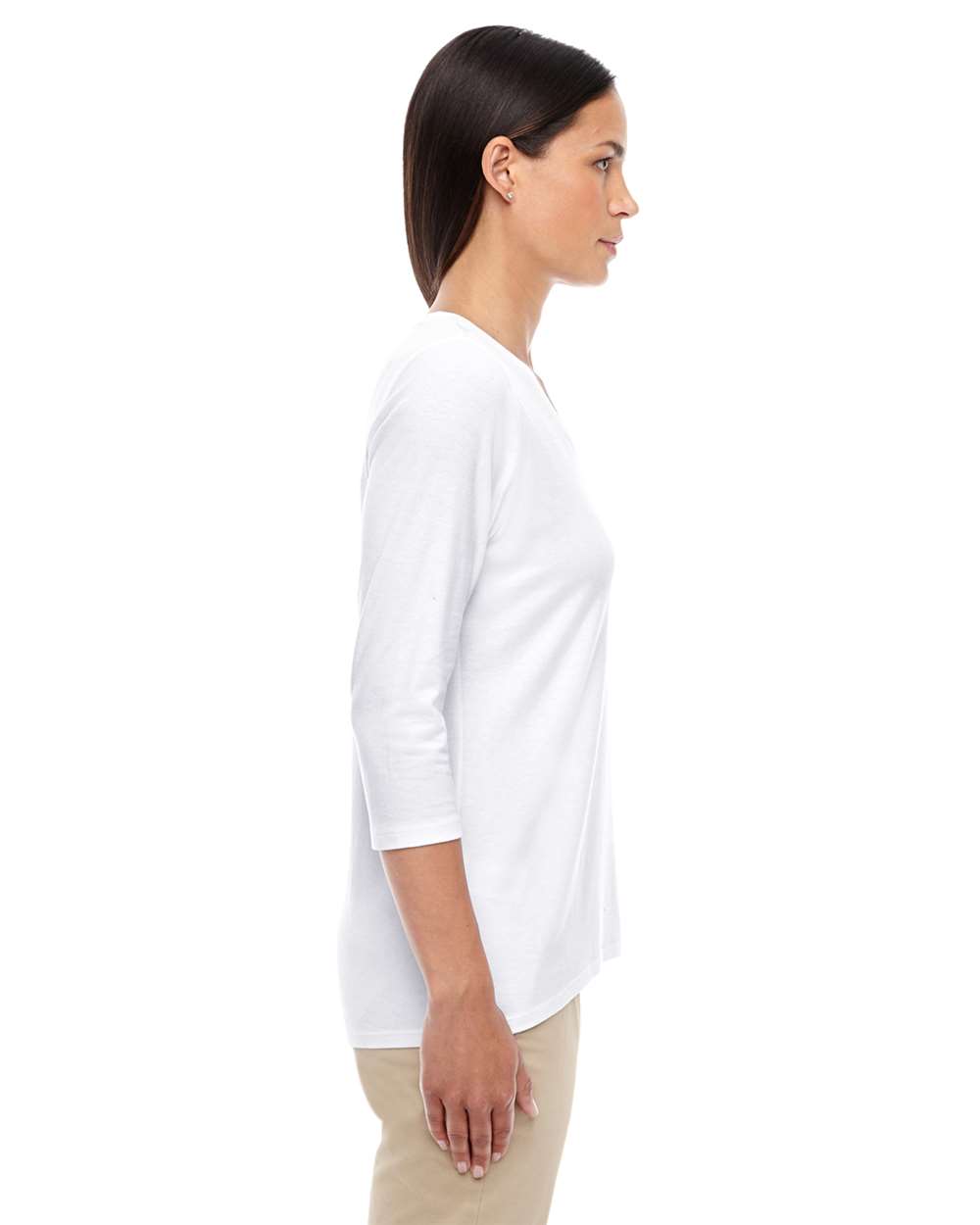 Women's Perfect FitÃ‚â„¢ Bracelet-Length t-V-Neck Top