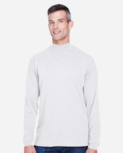 Unisex Sueded Jersey Mock Neck T-Shirt