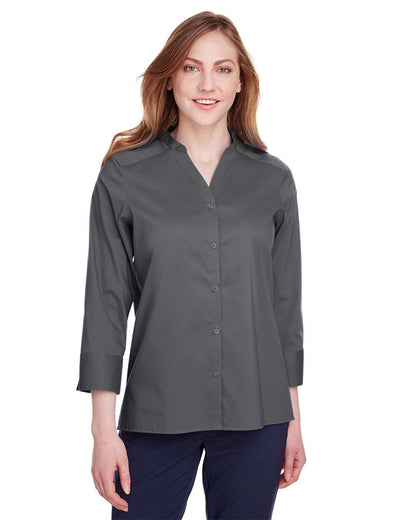 Women's Crown CollectionÃ‚Â® Stretch Broadcloth Three-Quarter Sleeve Blouse
