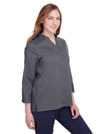 Women's Crown CollectionÃ‚Â® Stretch Broadcloth Three-Quarter Sleeve Blouse