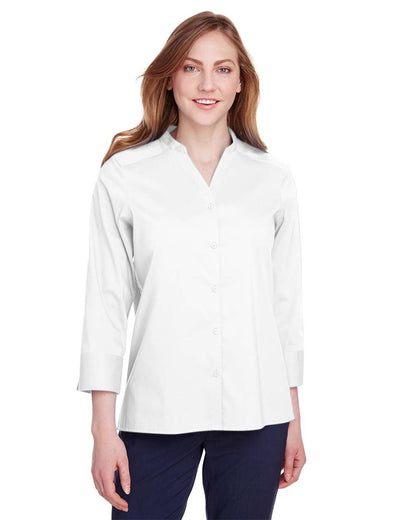 Women's Crown CollectionÃ‚Â® Stretch Broadcloth Three-Quarter Sleeve Blouse