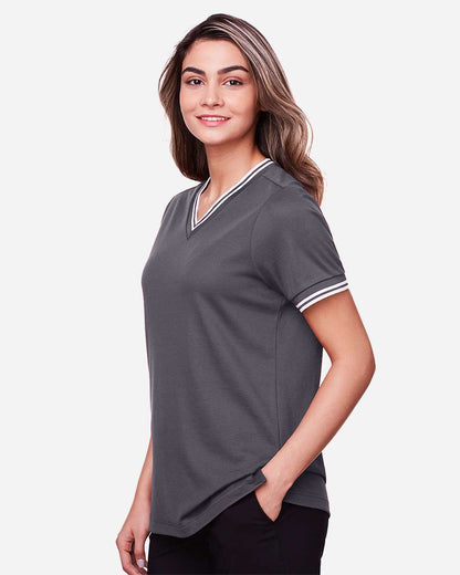 Women's CrownLux PerformanceÃ‚Â®Ã‚Â Plaited Tipped t-V-Neck Shirt