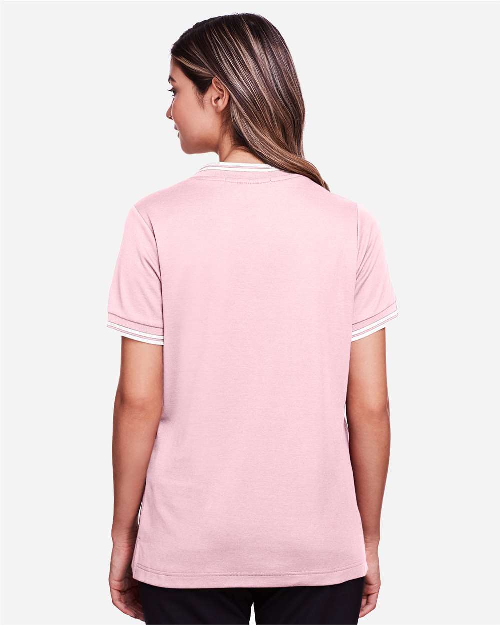 Women's CrownLux PerformanceÃ‚Â®Ã‚Â Plaited Tipped V-Neck Shirt