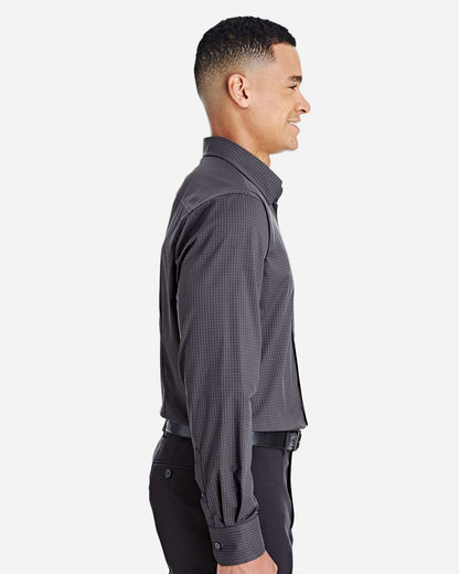 Men's CrownLux PerformanceÂ® Tonal Mini Check Woven Dress Shirt