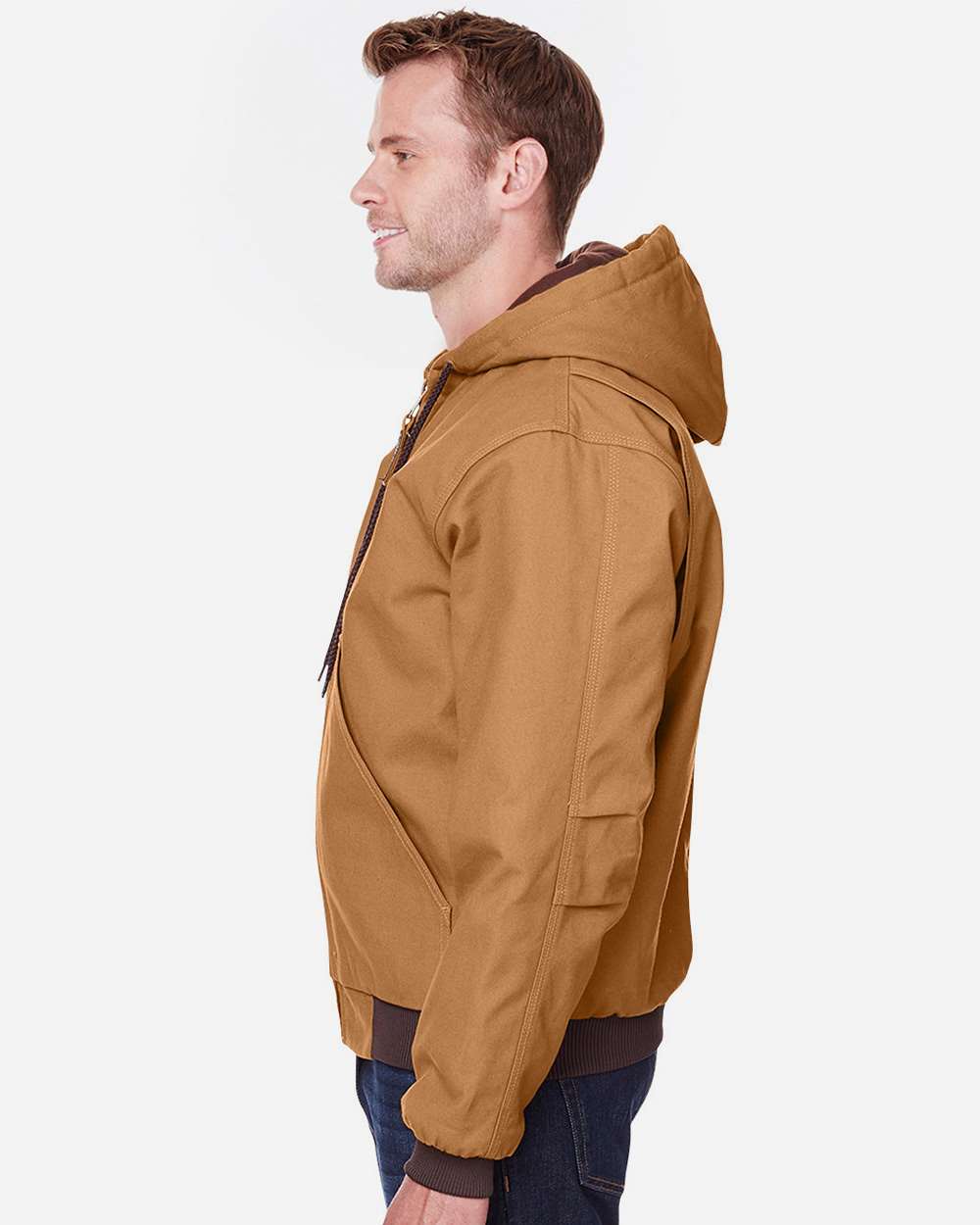 Men's Tall Highland Washed Cotton Duck Hooded Jacket