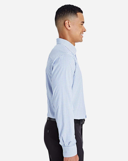 Men's CrownLux PerformanceÂ® Micro Windowpane Woven Dress Shirt