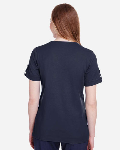 Women's CrownLux PerformanceÃ‚Â® Plaited Rolled Sleeve Shirt