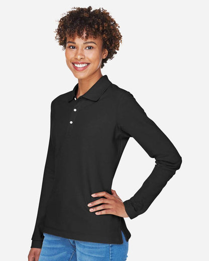 Women's Pima PiquÃƒÂ© Long Sleeve Polo
