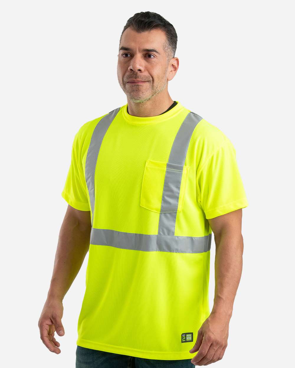 Men's Hi-Vis Class 2 Performance Pocket T-Shirt