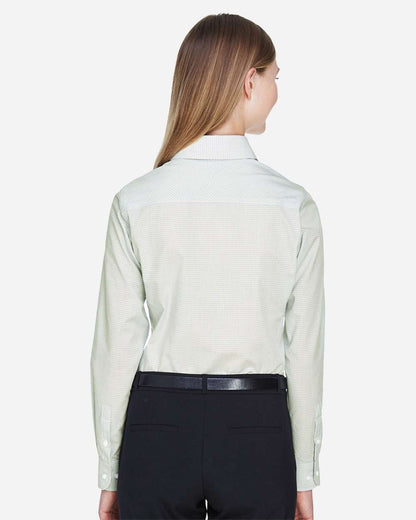 Women's Crown CollectionÃ‚Â® Micro Tattersall Woven Dress Shirt