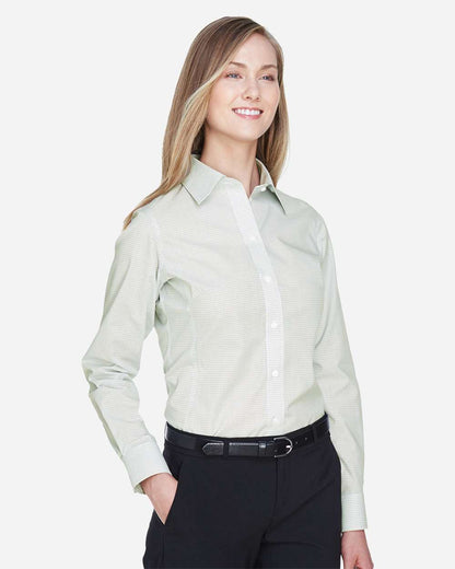 Women's Crown CollectionÃ‚Â® Micro Tattersall Woven Dress Shirt