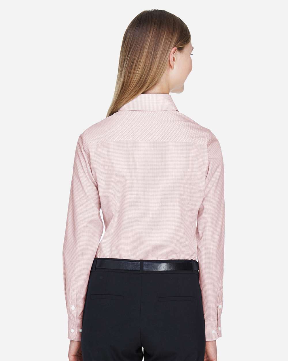 Women's Crown CollectionÃ‚Â® Micro Tattersall Woven Dress Shirt
