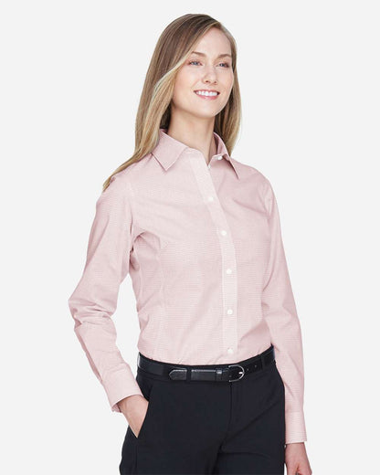 Women's Crown CollectionÃ‚Â® Micro Tattersall Woven Dress Shirt