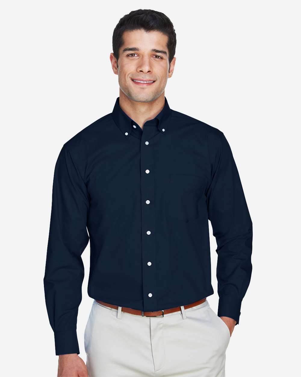 Men's Tall Crown CollectionÂ® Broadcloth Woven Dress Shirt