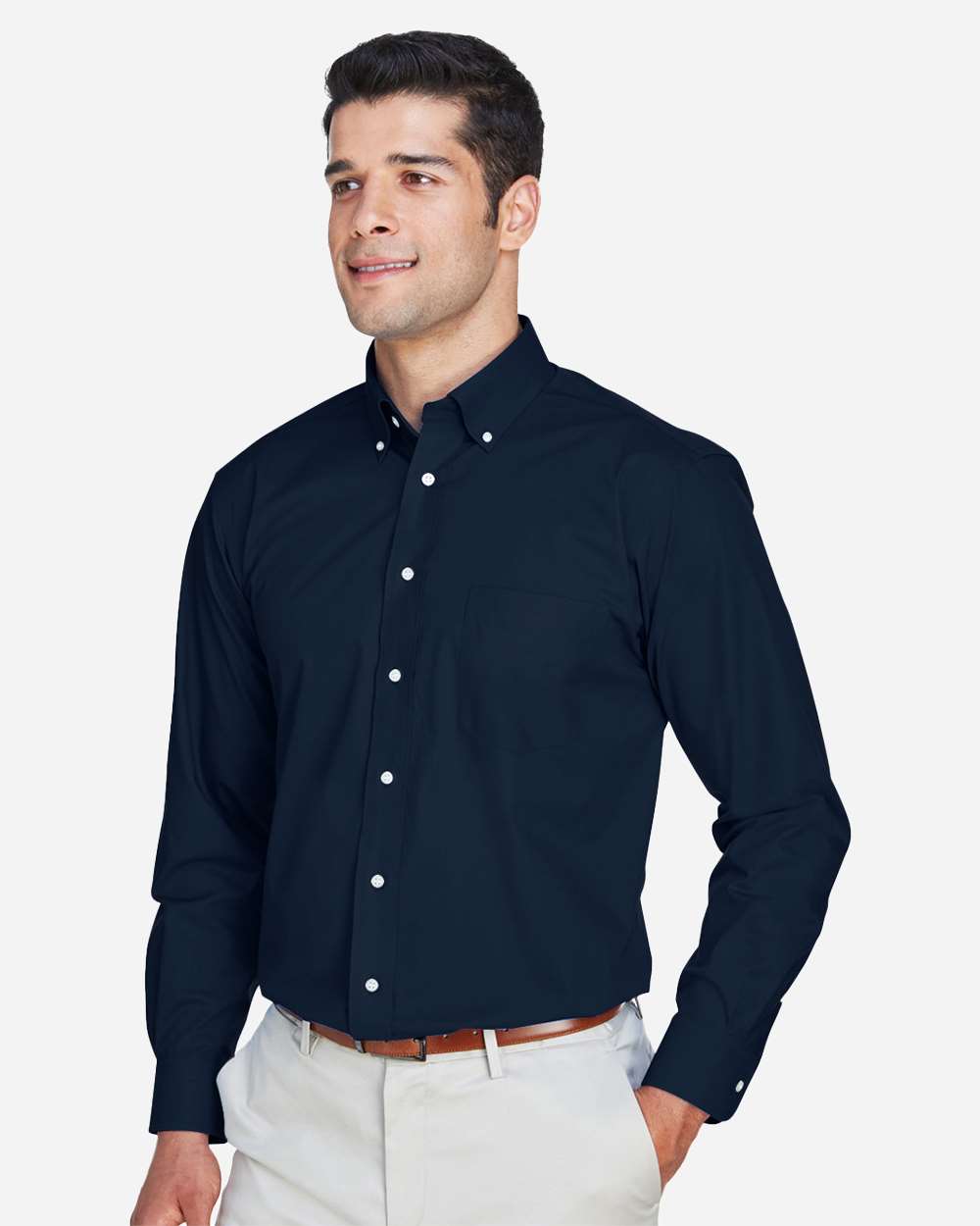 Men's Tall Crown CollectionÂ® Broadcloth Woven Dress Shirt