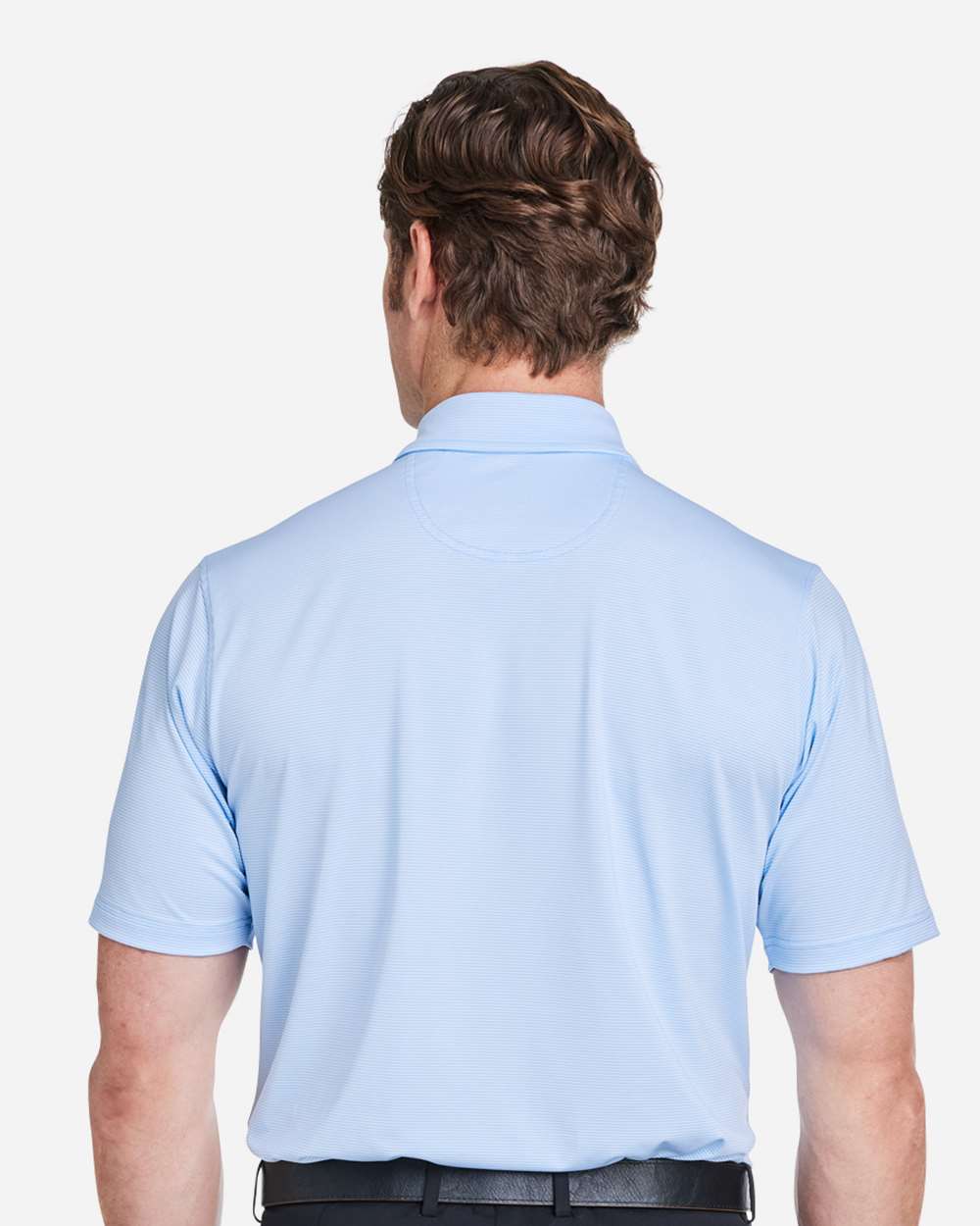 Men's USA Made Mini Stripe Tech Polo