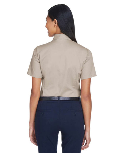 Women's Easy BlendÃ‚â„¢ Short Sleeve Twill Dress Shirt withÃ‚Â Stain-Release