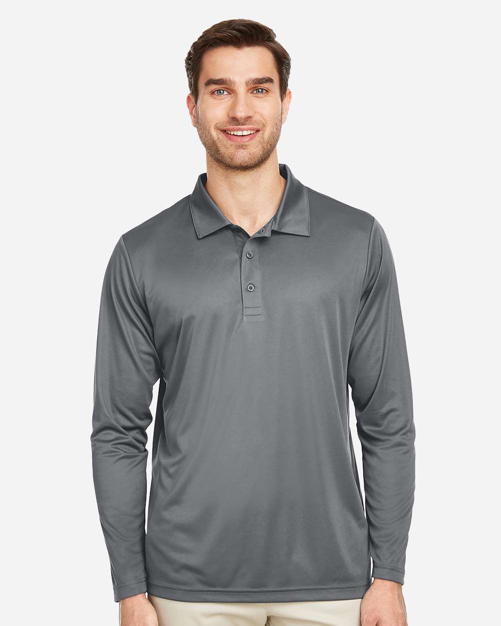 Men's Zone Performance Long Sleeve Polo