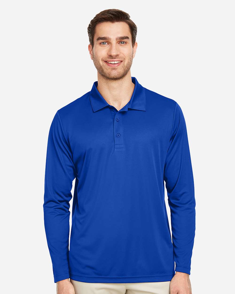 Men's Zone Performance Long Sleeve Polo