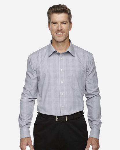 Men's Crown CollectionÂ® Glen Plaid Woven Dress Shirt