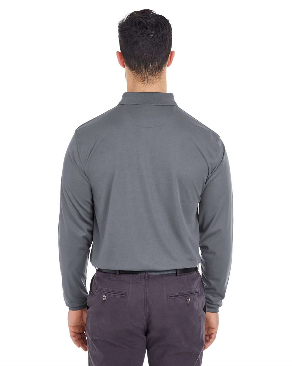 Men's Cool & Dry Long Sleeve MeshÂ PiquÃ© Polo