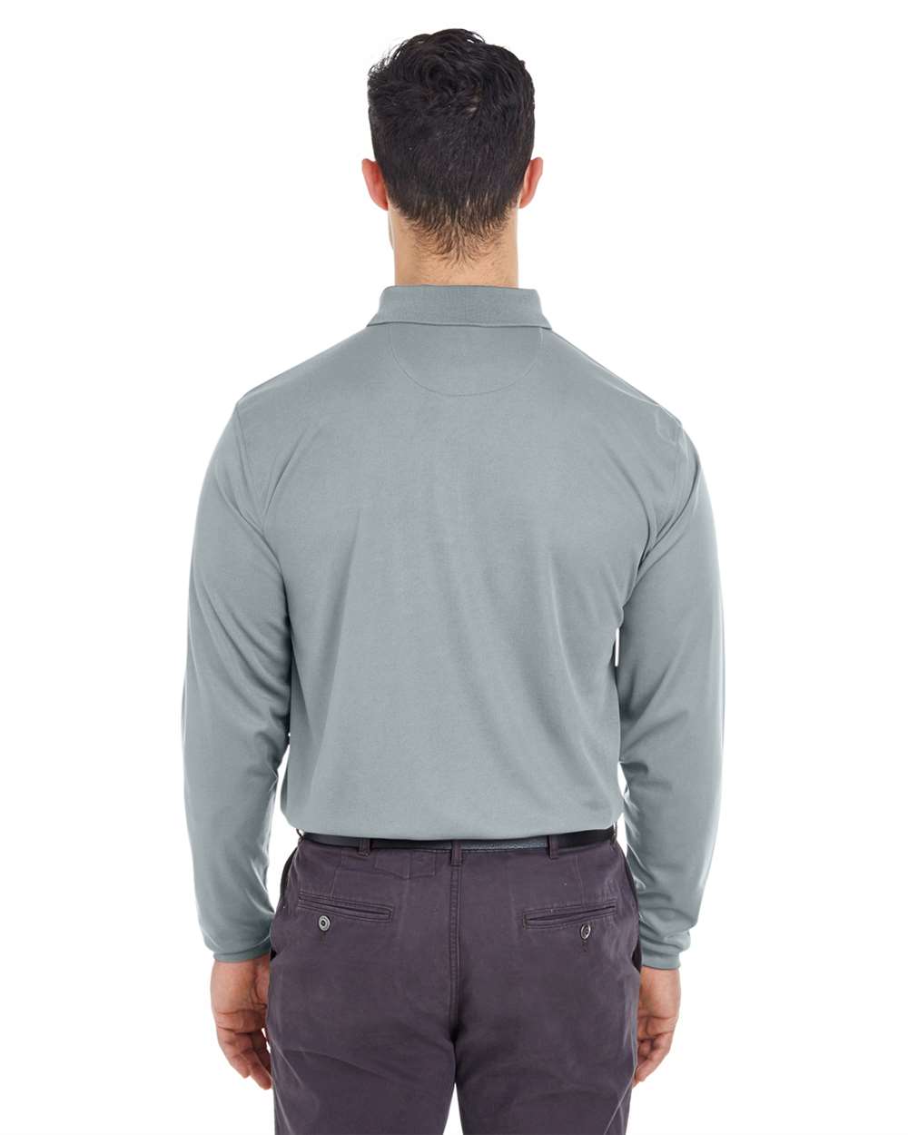 Men's Cool & Dry Long Sleeve MeshÂ PiquÃ© Polo