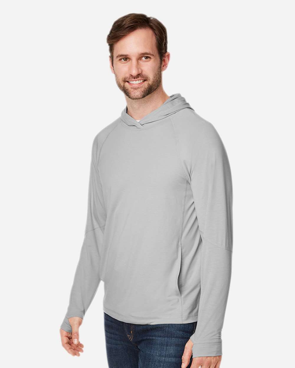 Unisex JAQ Stretch Performance Hooded Long Sleeve T-Shirt