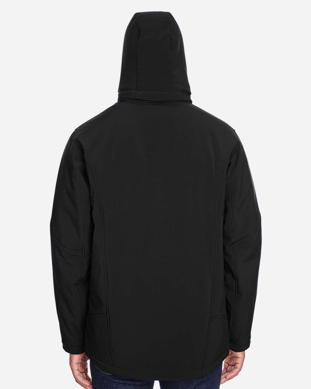 Men's Glacier Insulated Three-Layer Fleece Soft Shell Hood Jacket with Detachable Hood