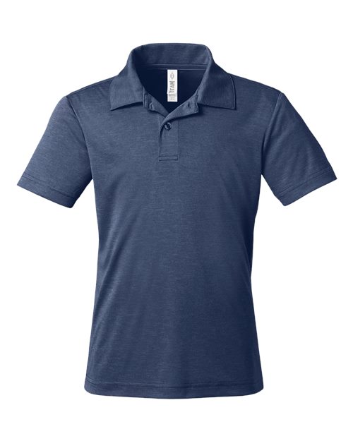 Team 365 Youth Zone Sonic Heather Performance Polo