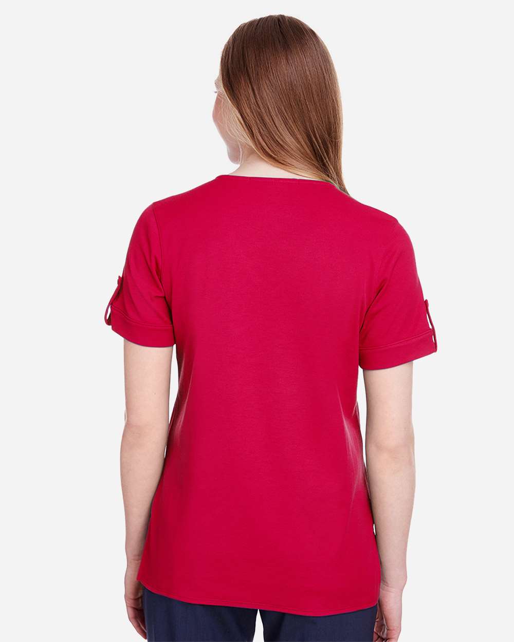 Women's CrownLux PerformanceÃ‚Â® Plaited Rolled Sleeve Shirt
