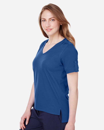 Women's CrownLux PerformanceÃ‚Â® Plaited Rolled Sleeve Shirt